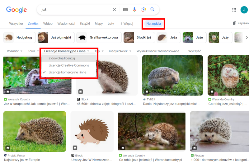 pozycjonowanie grafik i ich optymalizacja - Google Grafika